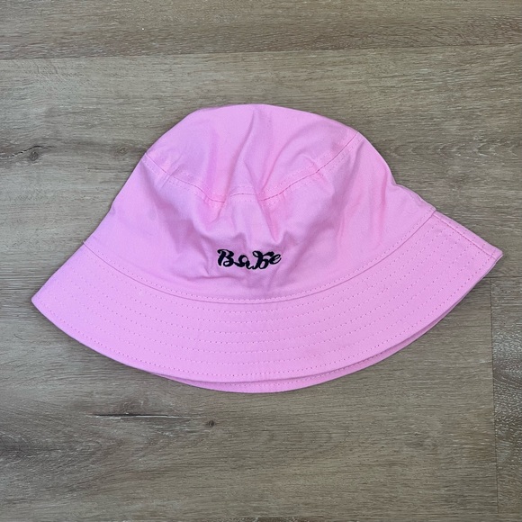 Pink “Babe” Embroidered Bucket Hat - Picture 4 of 5